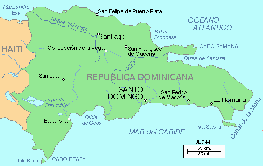 mapa dominicana