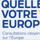 Logo Consultations citoyennes sur l'Europe