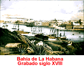 Bahia de la Habana Grabado siglo XVIII