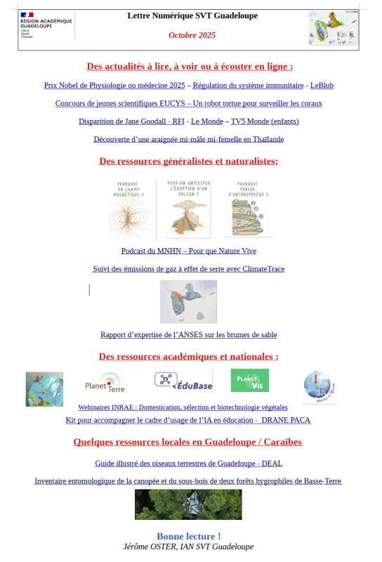 Lettre Num SVT Octobre 2025