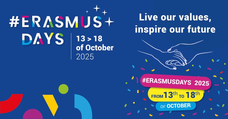 Erasmus Days, du 13 au 18 octobre 2025