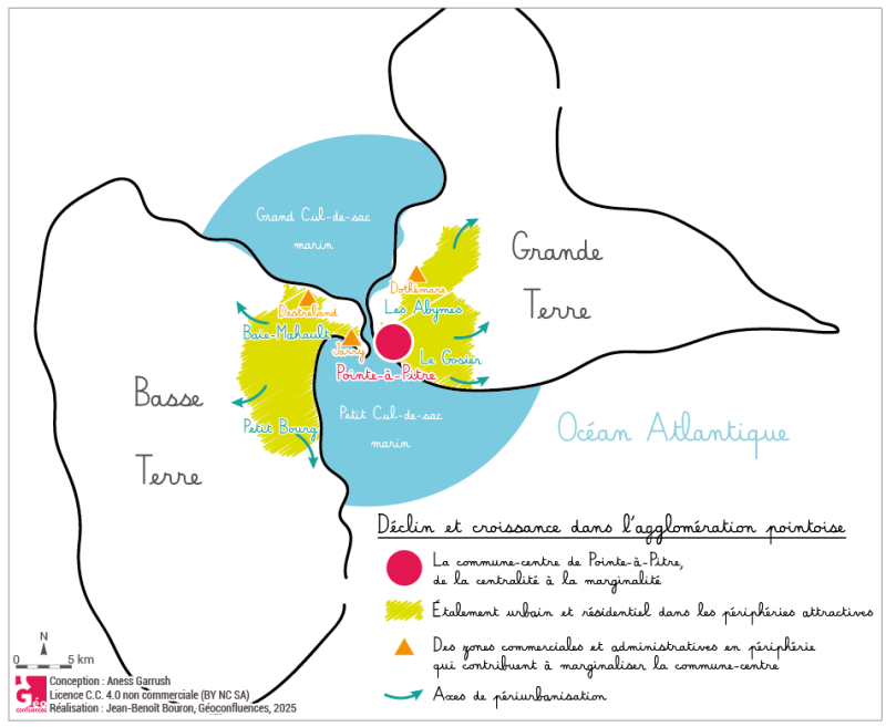 Pointe-à-Pitre, une ville-centre en recomposition : un article à lire et à exploiter en classe