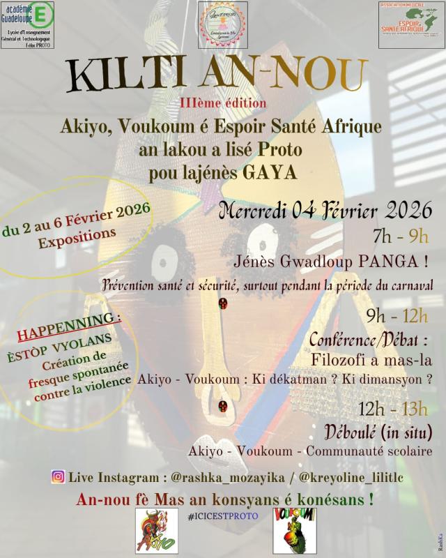 Projet Kilti an nou - Lycée Félix Proto