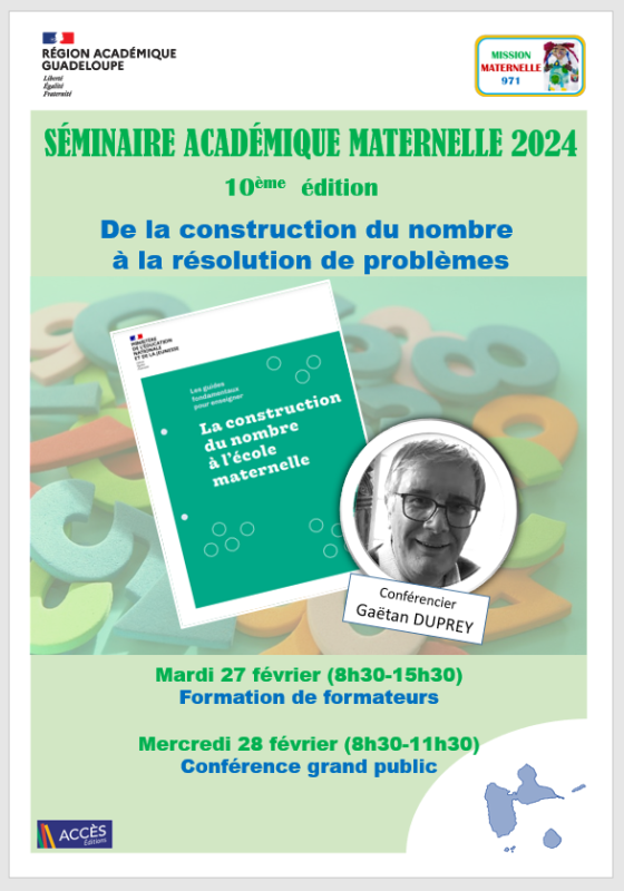 Séminaire Académique Ecole Maternelle : De la construction du nombre à la résolution de problèmes