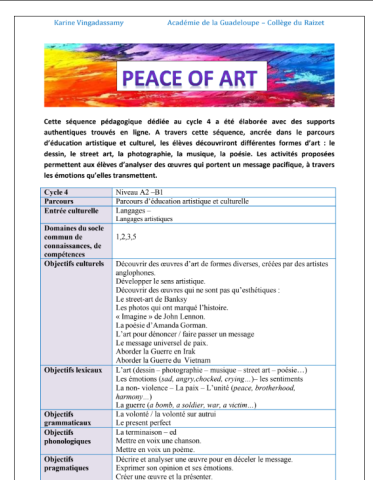 PEACE OF ART