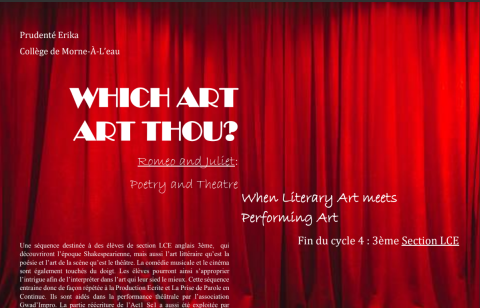 WHICH ART ART THOU ?