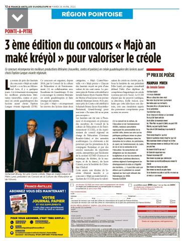 Concours Majò an maké kréyòl