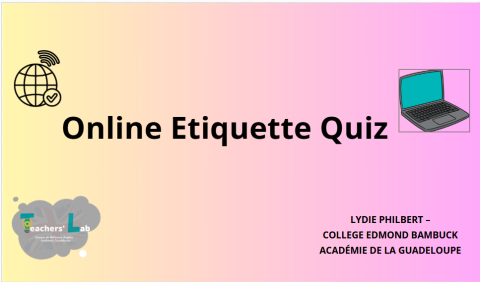 Online Etiquette Quiz