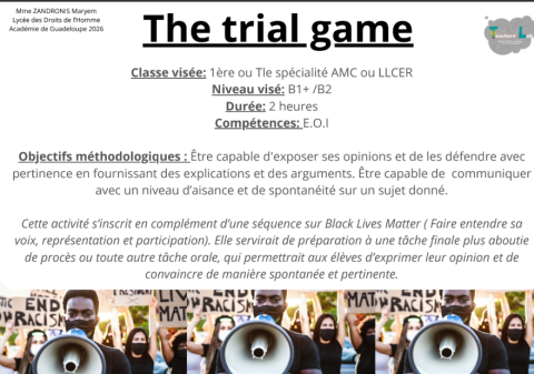THE TRIAL GAME : BLACK LIVES MATTER