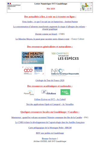Lettre Num SVT mai 2026