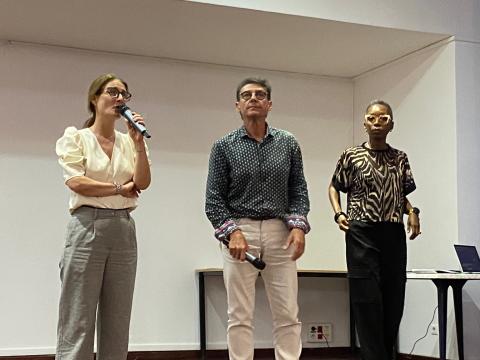 Mme BUSSAC, M. GUILLAUME et Mme CONDO clôturent la manifestation