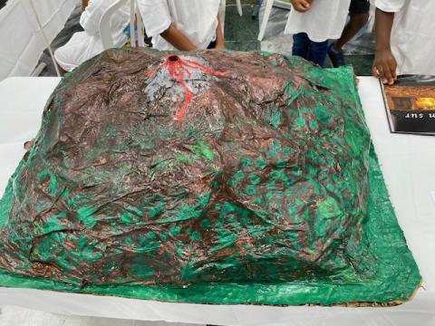 Maquette de volcan