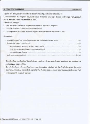 Corrigé sujet Bac pro épreuve E6 page 2/2