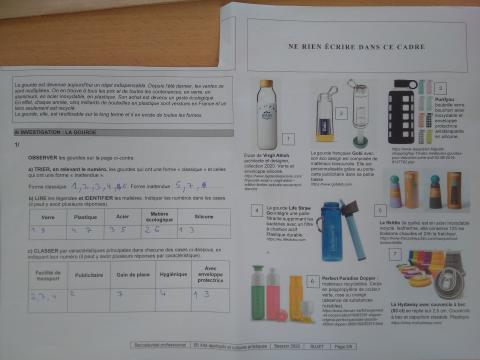 Sujet Bac pro épreuve E6 page 2/6