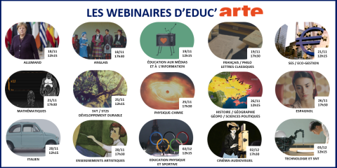 Calendrier webinaires disciplinaires