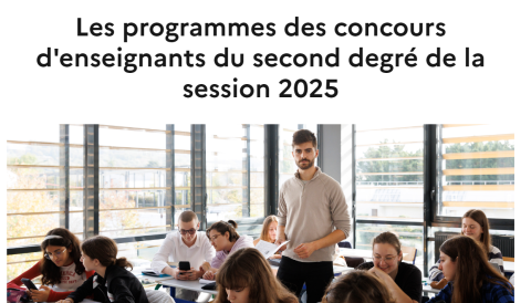 VISUEL devenir enseignant.gouv.fr concours