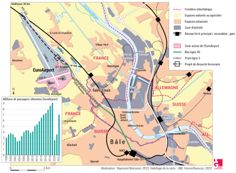 Géoconfluences: Le transport aérien dans la pandémie, l’exemple de l’EuroAirport de Bâle 