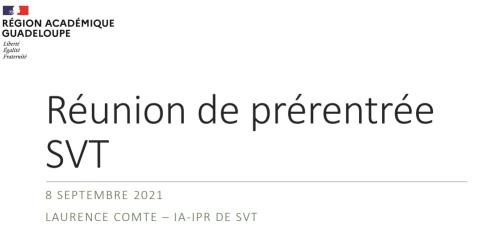 Ressources réunion rentrée 2021