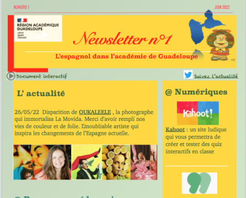 Newsletter n°1 Junio 2022