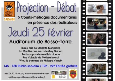 Projections-débats autour de 5 films documentaires par l'association Varan Caraïbe