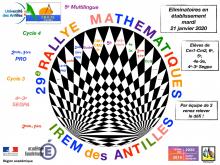 Affiche Rallye mathématiques (IREM) -2020-Université des Antilles