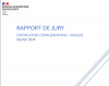 visuel rapport de jury Cert Compl. anglais 2024